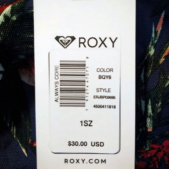 *SOLD* Roxy floral design backpack - Picture 7 of 8